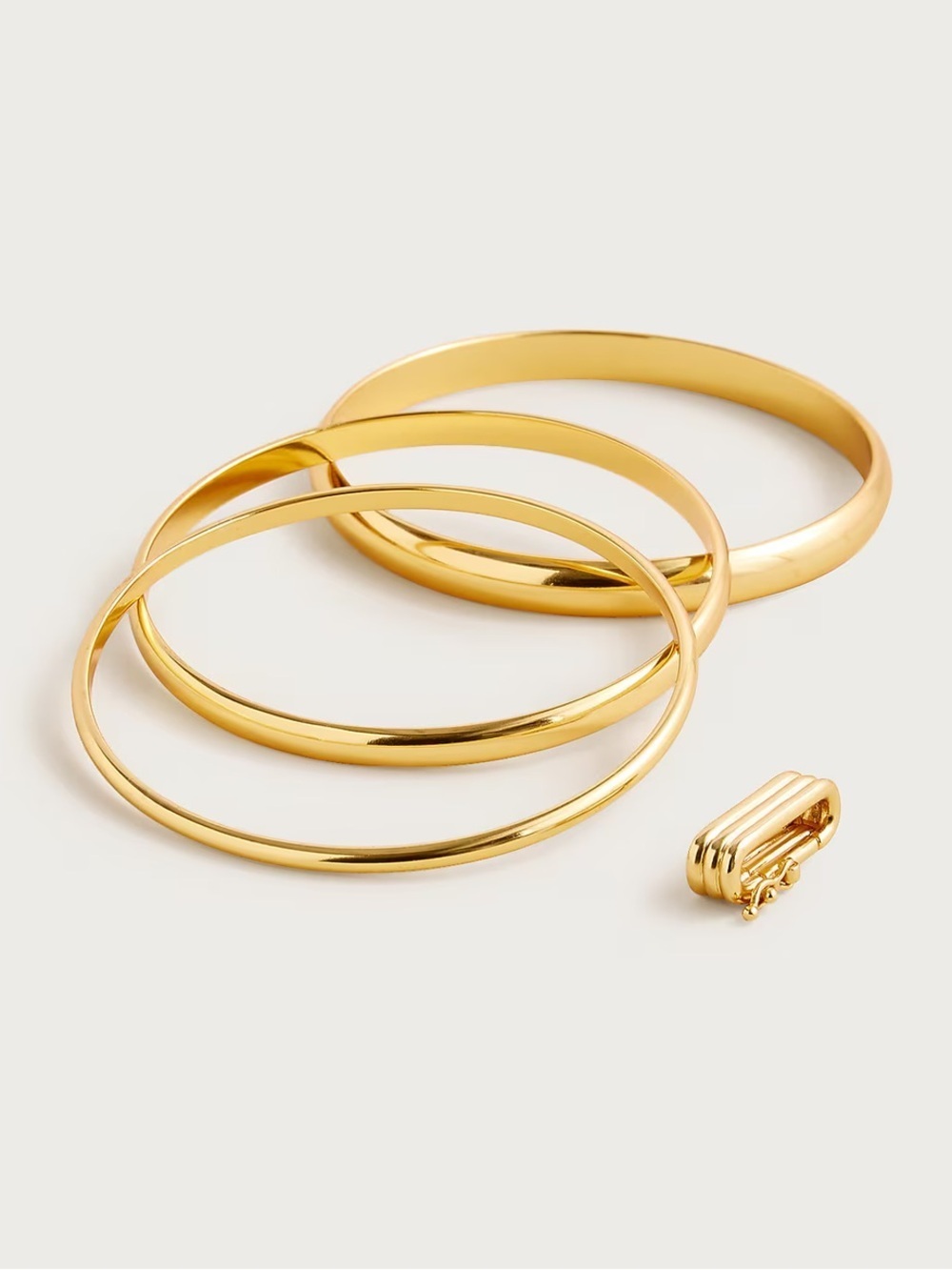 J crew gold Layered metallic cuff bracelet